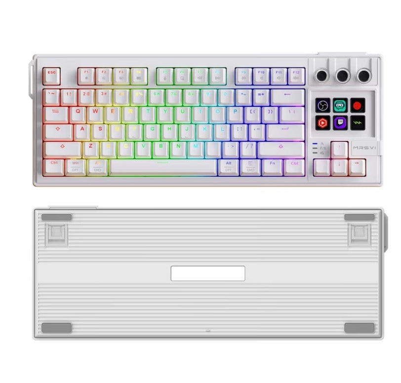 78-Key Wired Mechanical Gaming Keyboard with Stream Controller Deck